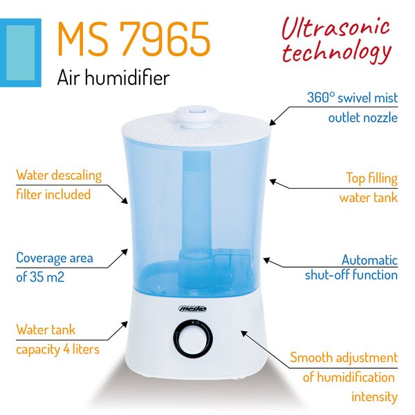 MS Mesko7965 Luftbefeuchter - Humidifier